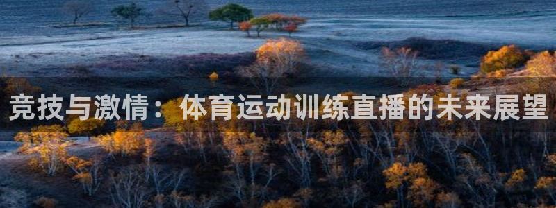 77体育：竞技与激情：体育运动训练直播的未来展望